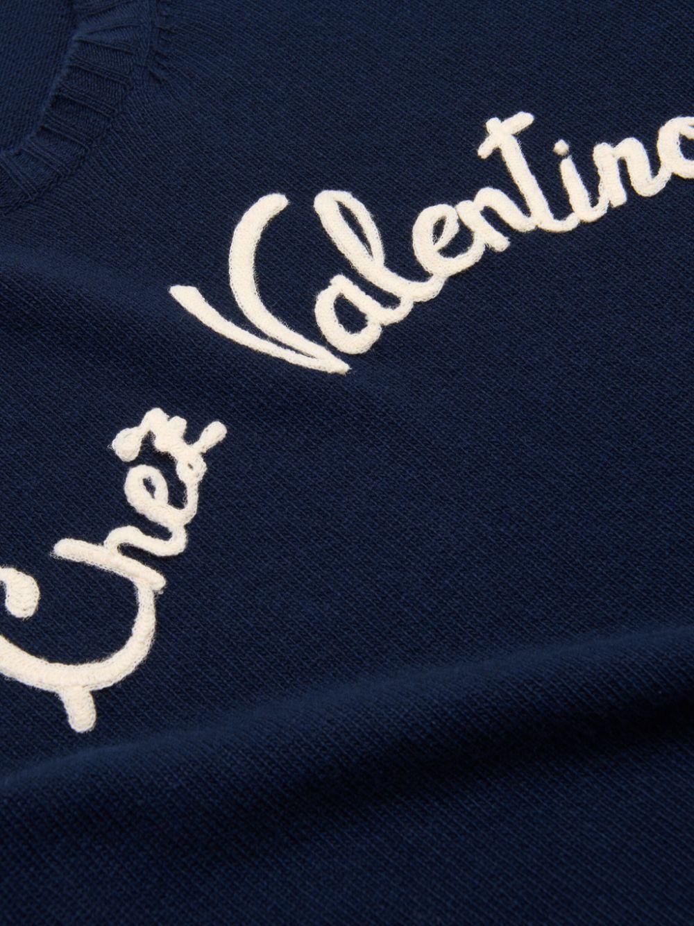 Chez Valentino-embroidered sweater<BR/><BR/><BR/> 6V3KC33LAR8 D51 VALENTINO GARAVANI