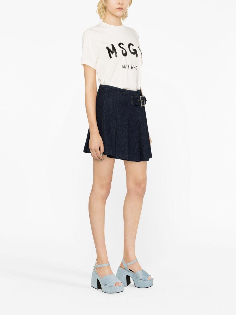 Graffiti logo-print T-shirt 2000MDM510 20000202 MSGM