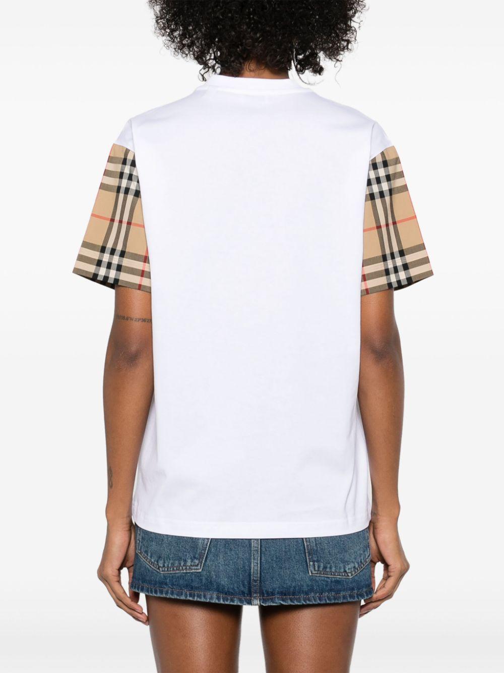 Vintage Check-detailed T-shirt<BR/><BR/><BR/> 8073029 A1464 BURBERRY