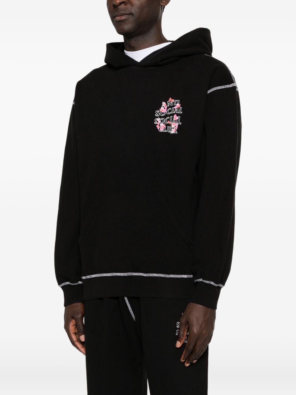 logo-print hoodie ASSC120007 BLACK ANTI SOCIAL SOCIAL CLUB