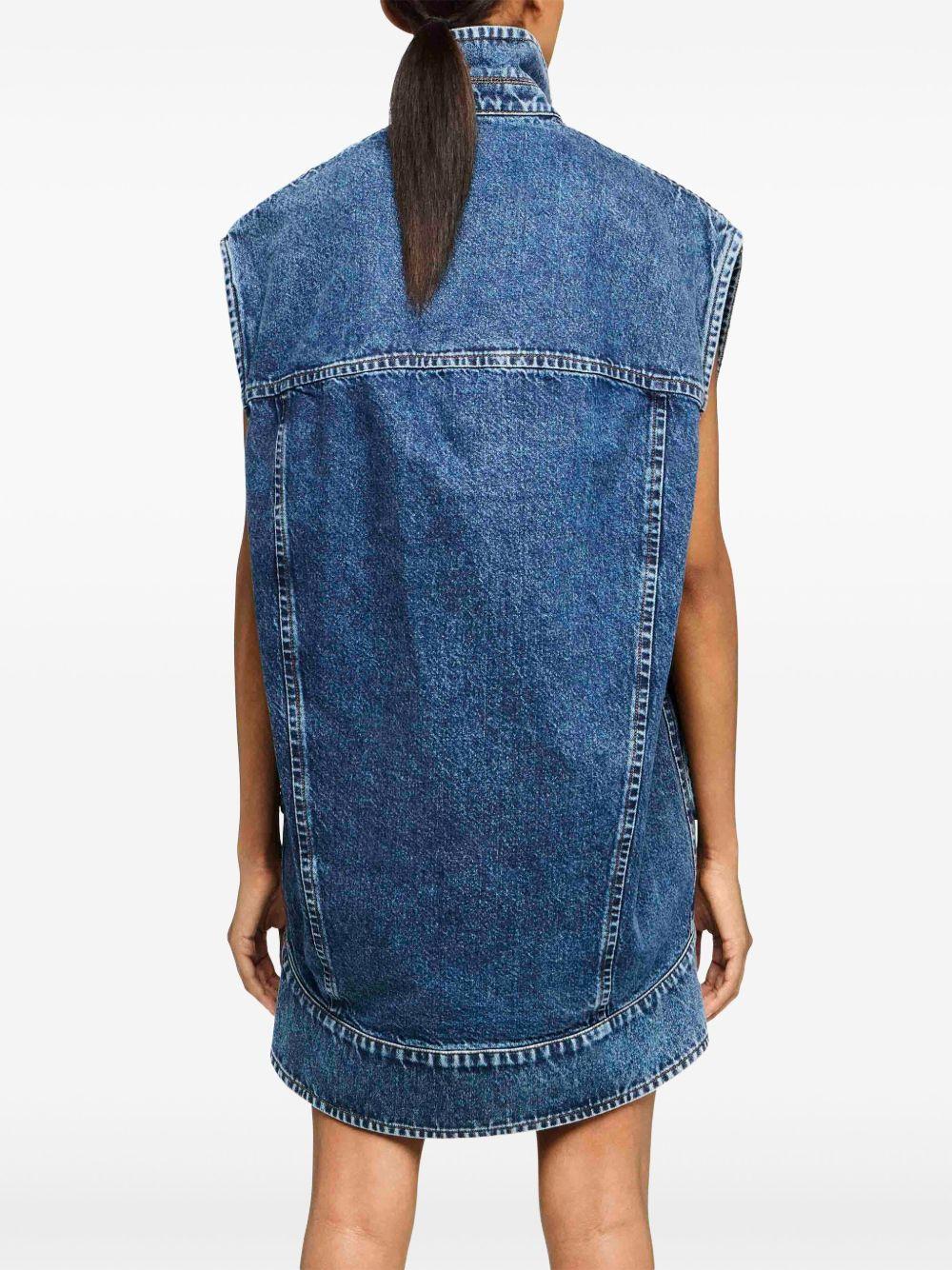 High-neck denim gilet<BR/><BR/><BR/> DJ0037 PG1619172 JW ANDERSON