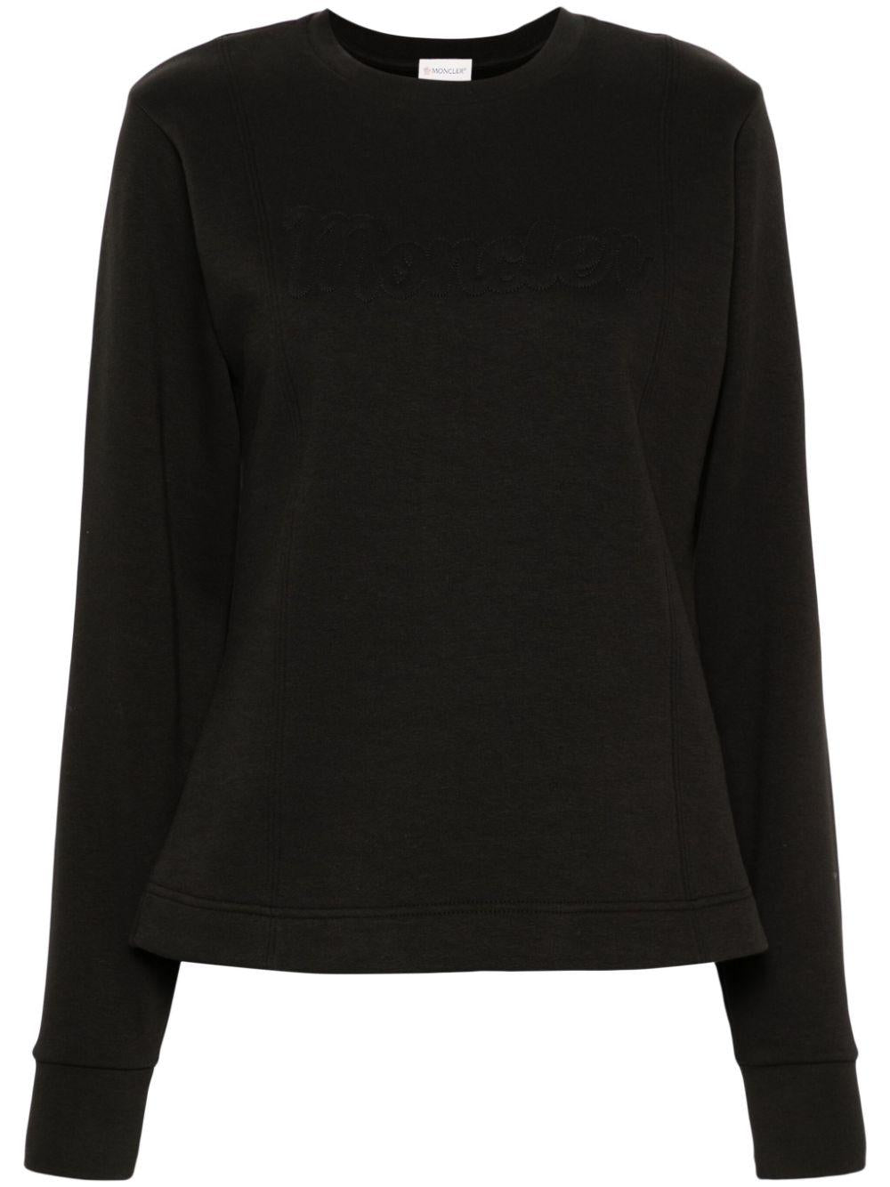 Logo-embossed sweatshirt<BR/><BR/><BR/> 8G00025 899RB999 MONCLER