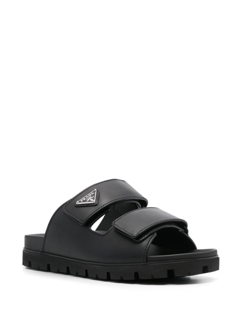 Leather strap sandals<BR/><BR/><BR/> 2X3129 3LEMF0002 PRADA