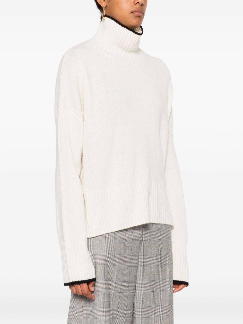 Knit polo-neck sweater 105446 A2Q9Z13 PINKO