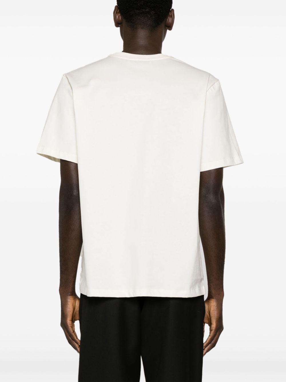 Graffiti logo-print T-shirt<BR/> 2000MM510 20000202 MSGM