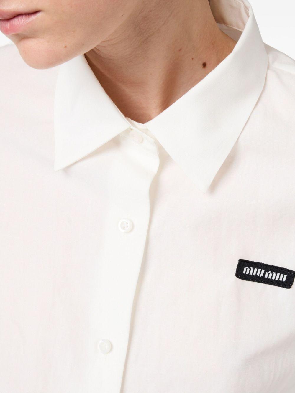 Poplin shirt<BR/><BR/><BR/> MK1933 163MF0009 MIU MIU