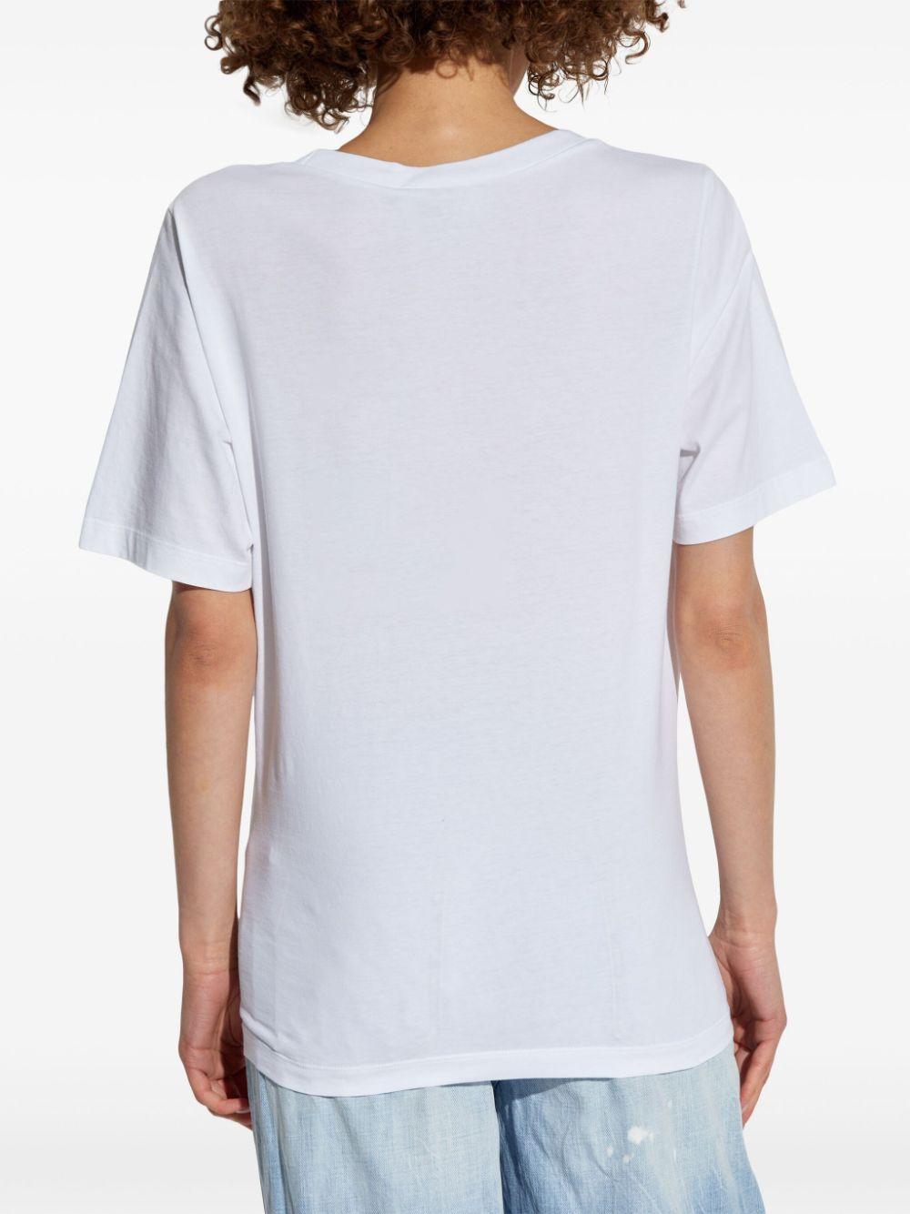 Dog print T-shirt<BR/><BR/><BR/> S75GD0440 S24668100 DSQUARED2