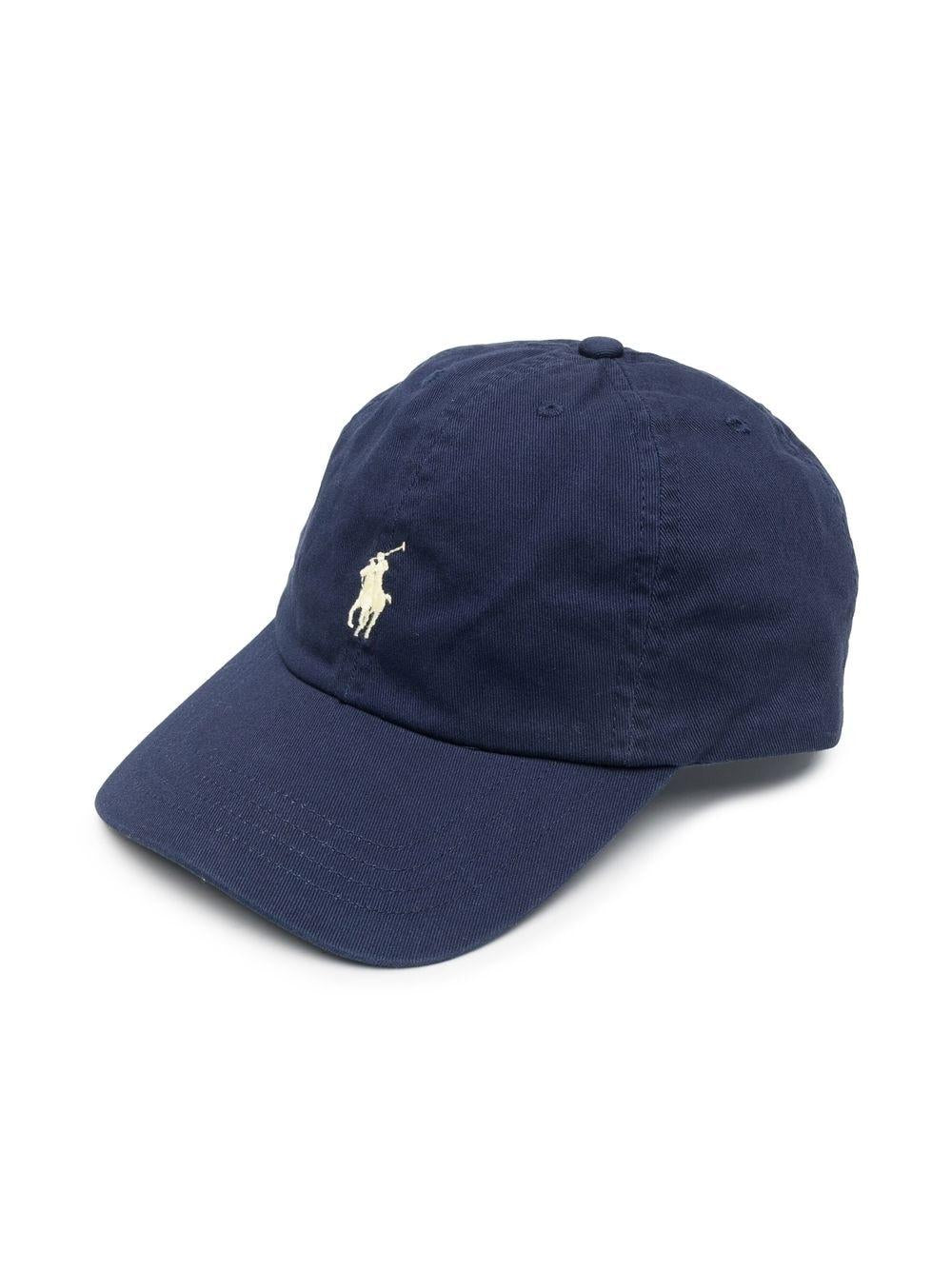 'Polo Pony' cotton baseball cap 323552489004 NEWPORT NAVY POLO RALPH LAUREN KIDS