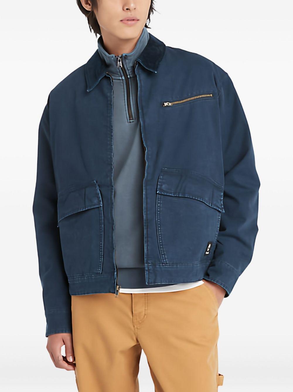 Washed effect canvas jacket TB0A5TGF 4331 TIMBERLAND