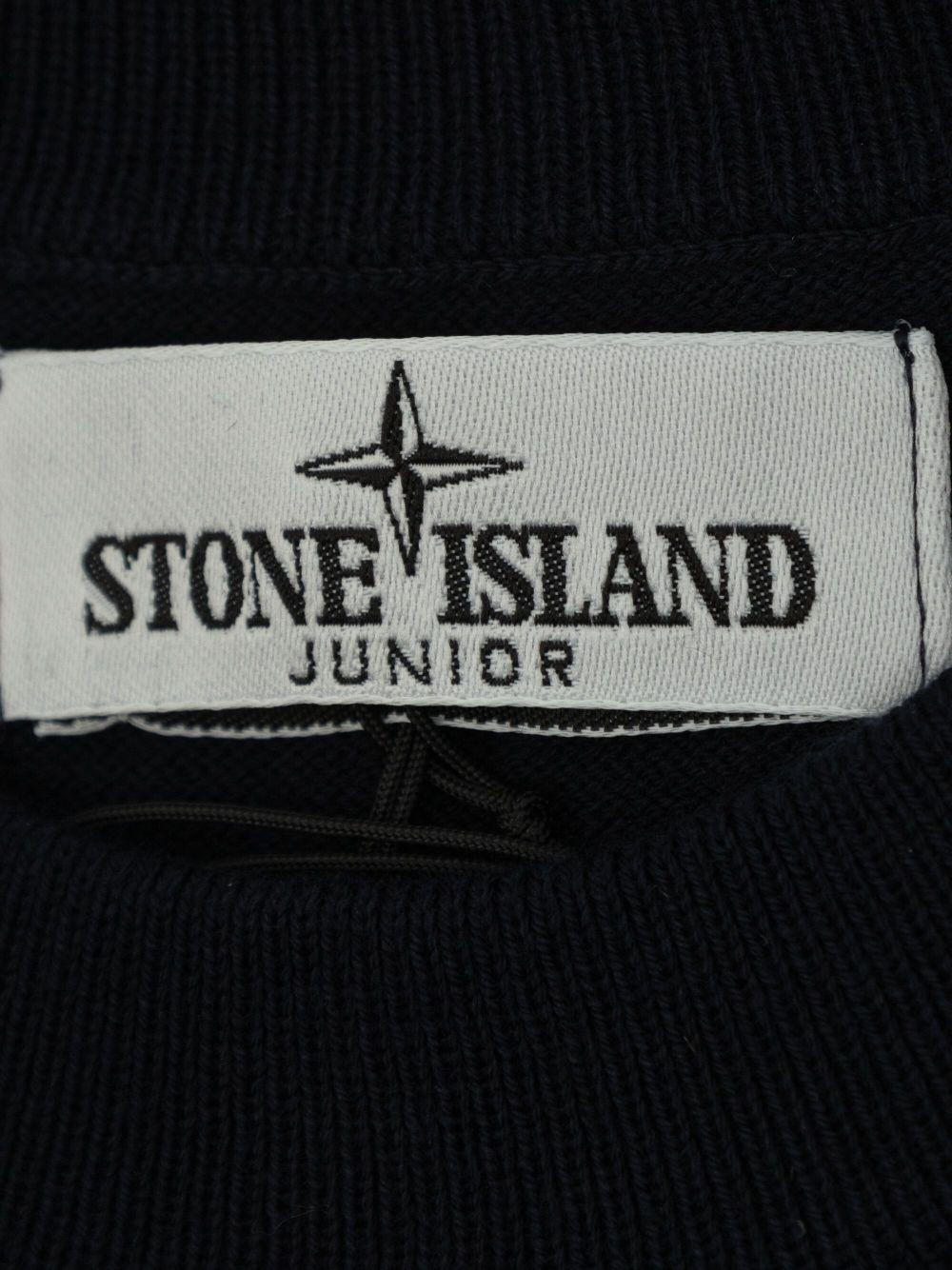 Compass-badge cotton sweater<BR/><BR/><BR/> 51000 01V0020 STONE ISLAND KIDS