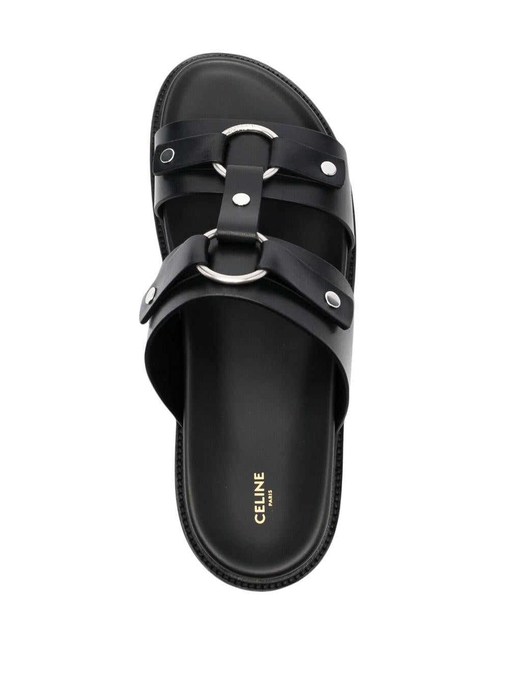 Double-strap leather sandals 353913778C 38NO CÉLINE