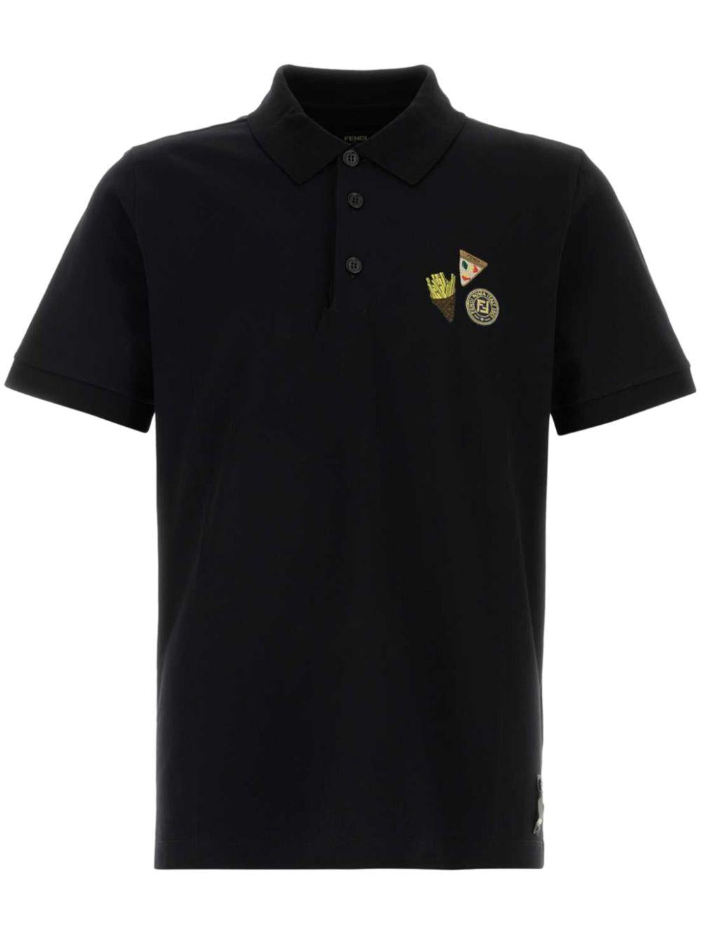 Embroidered polo shirt<BR/><BR/><BR/> FY1309 ATLLF0QA1 FENDI