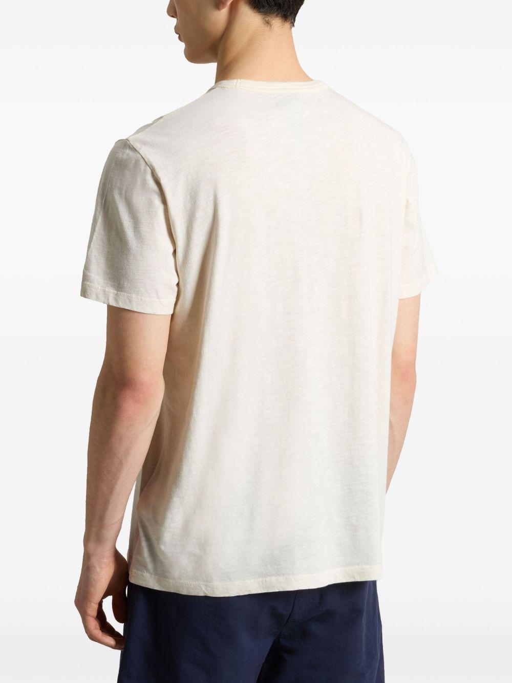 Logo-embroidered T-shirt<BR/><BR/><BR/> CFWOTE0161MRUT4061 8887 WOOLRICH