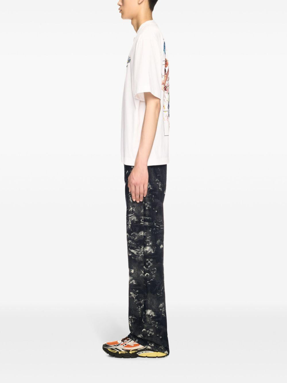 Fresco Arrow T-shirt<BR/><BR/><BR/> OMAA120S25JER003 0110 OFF-WHITE