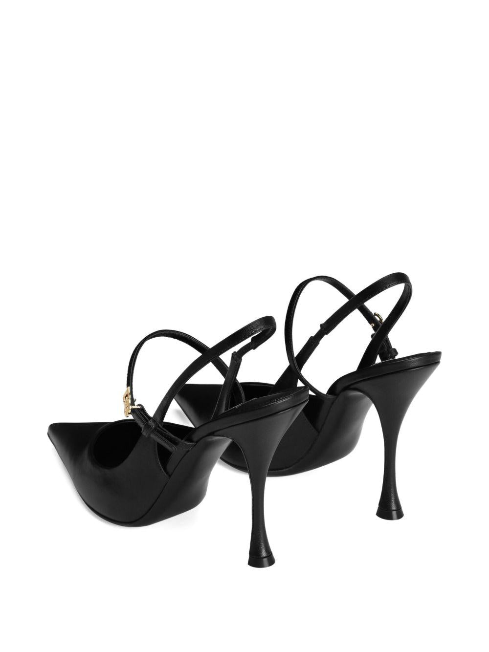 Polished goatskin slingbacks CG0974 A573880999 DOLCE & GABBANA