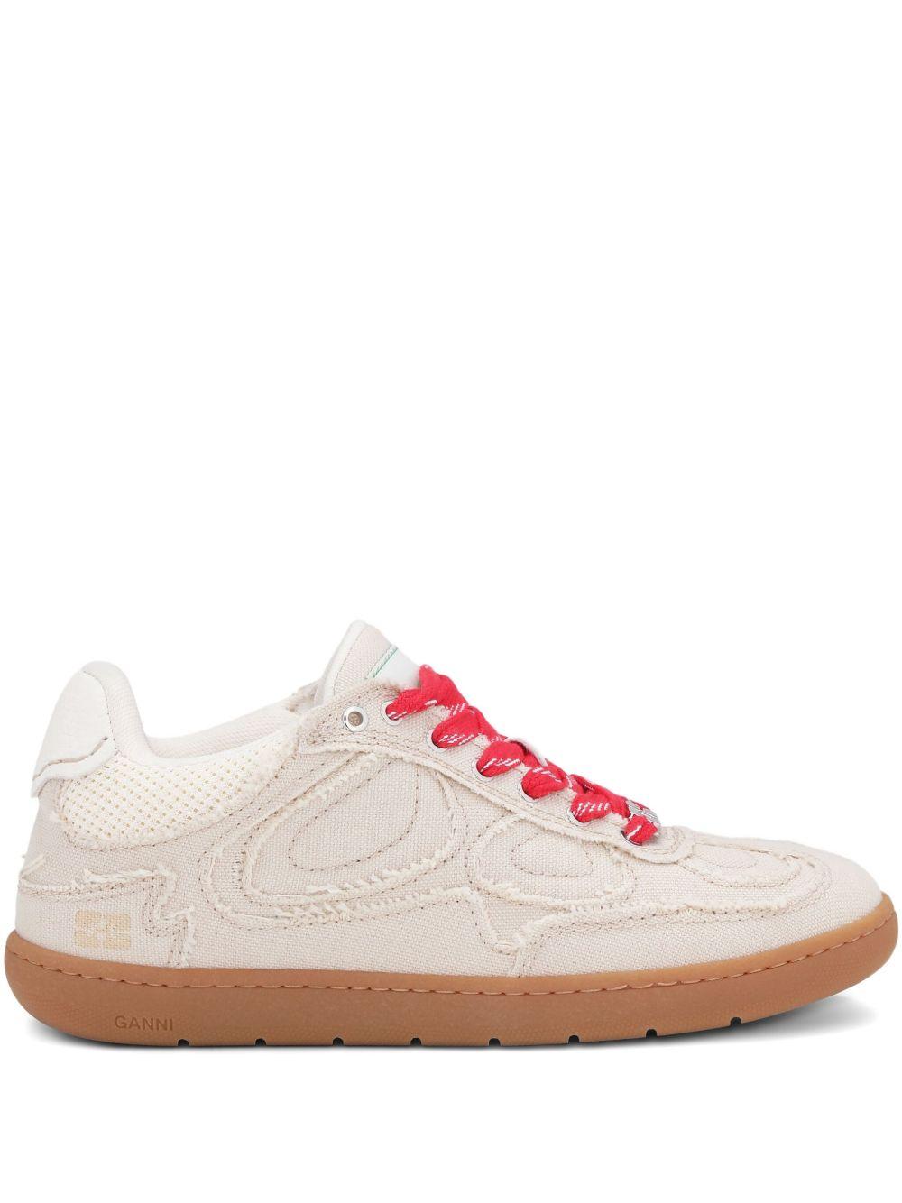 08 Canvas Raw Edge Sneakers S3079 518 GANNI