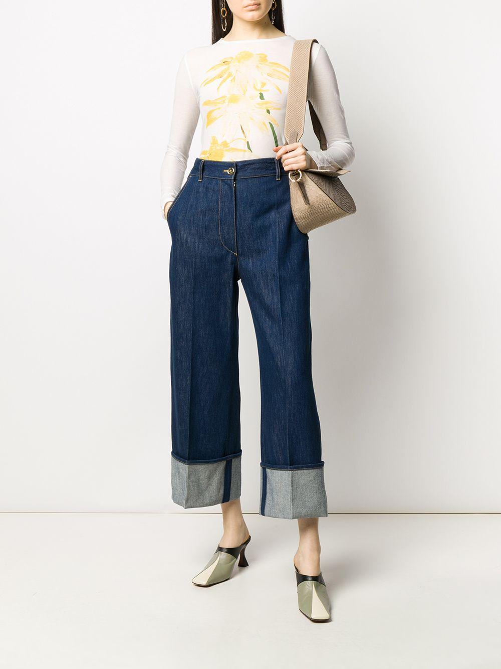 Iconic cuffed jeans TR0030008 602D PATOU
