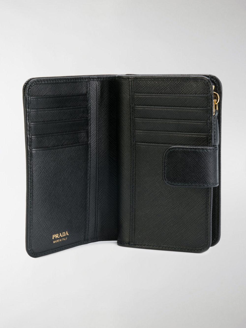 zip fastening and logo plaque wallet 1ML225 QHHF0002 PRADA