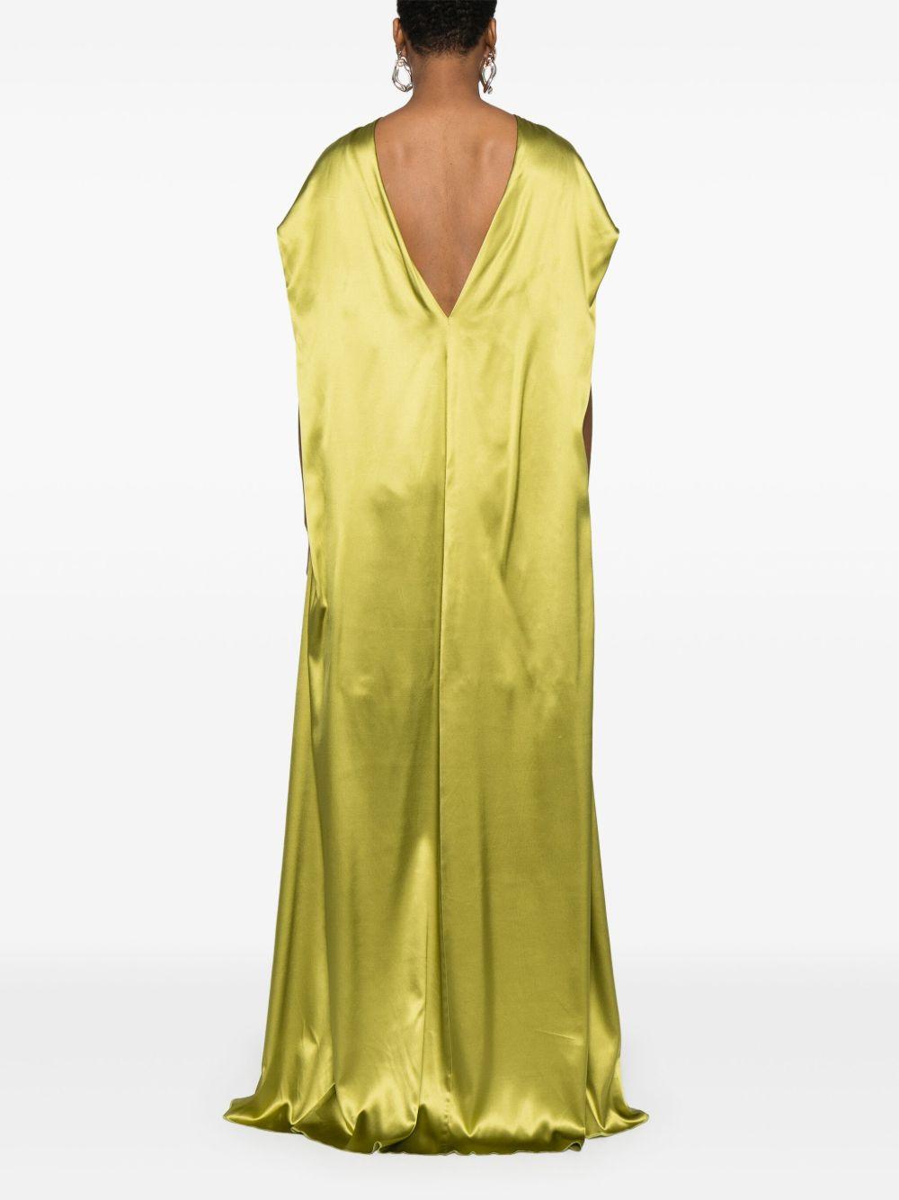 Satin maxi dress<BR/> 011035 1032607 DRIES VAN NOTEN