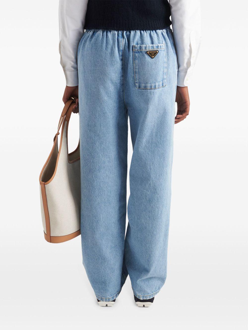 Triangle logo jeans GFP509 14CCF0BAU PRADA