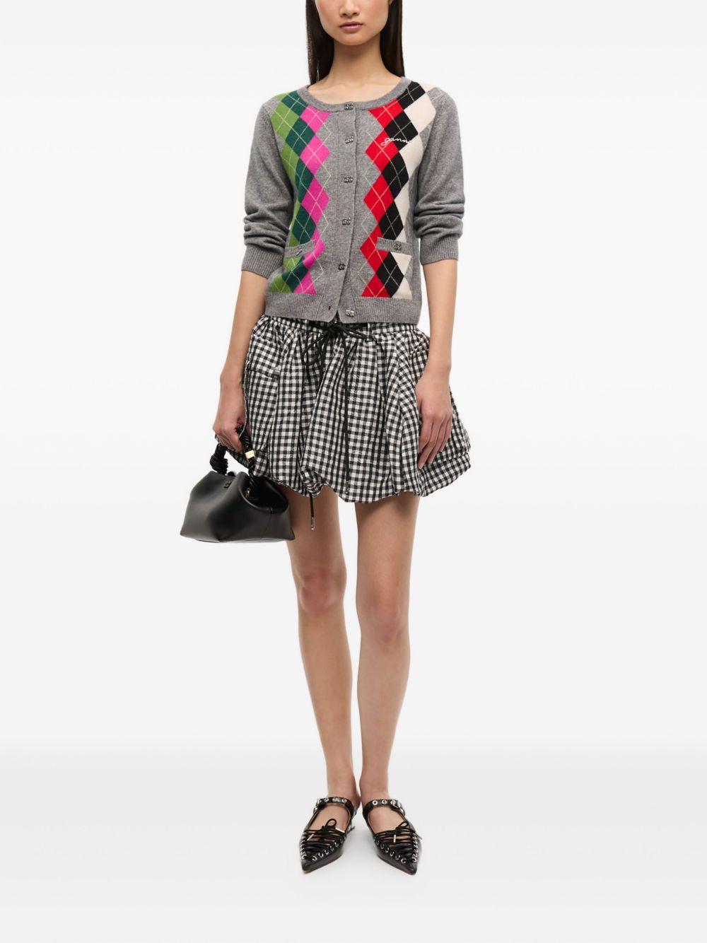 Check Cardigan K2512 921 GANNI