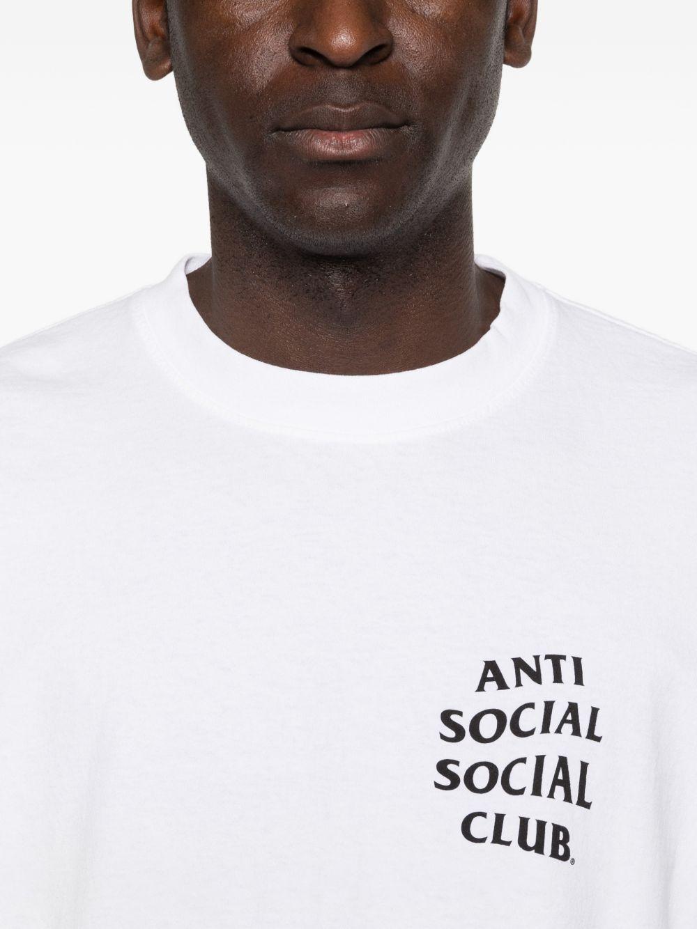 logo-print t-shirt ASSC070013 WHITE ANTI SOCIAL SOCIAL CLUB