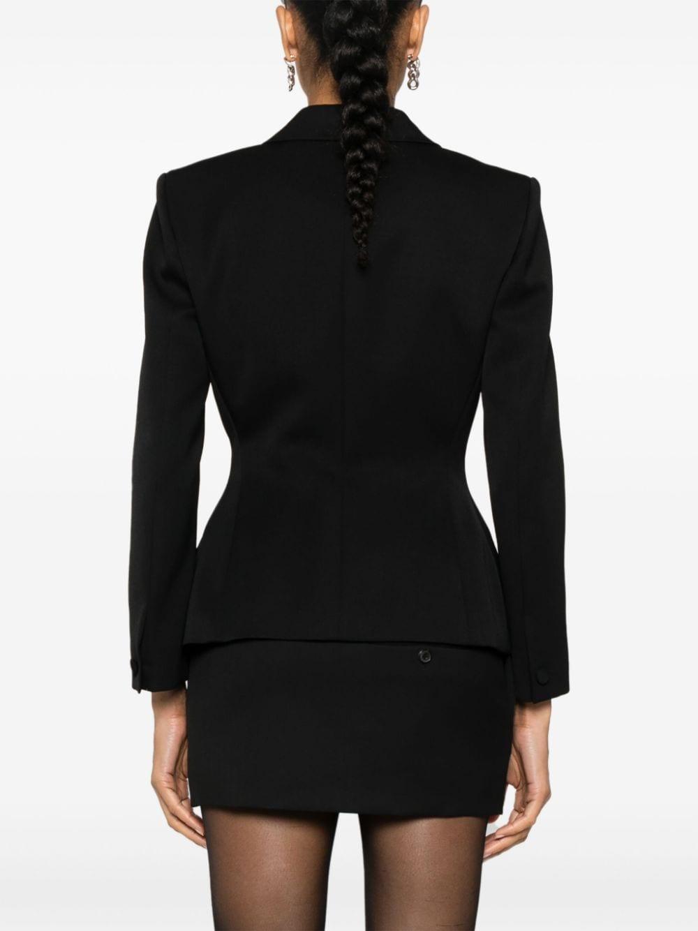 4G Liquid-button wool blazer<BR/><BR/><BR/> BW30JM15CT 001 GIVENCHY