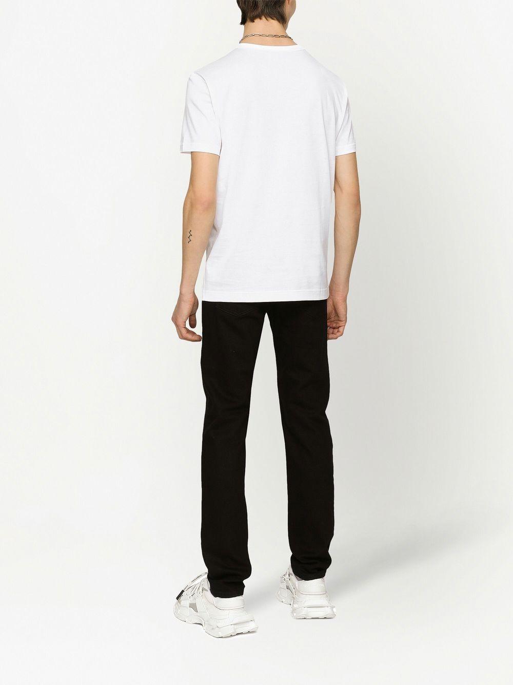 Logo-tag cotton T-shirt G8PT1T G7F2IW0800 DOLCE & GABBANA