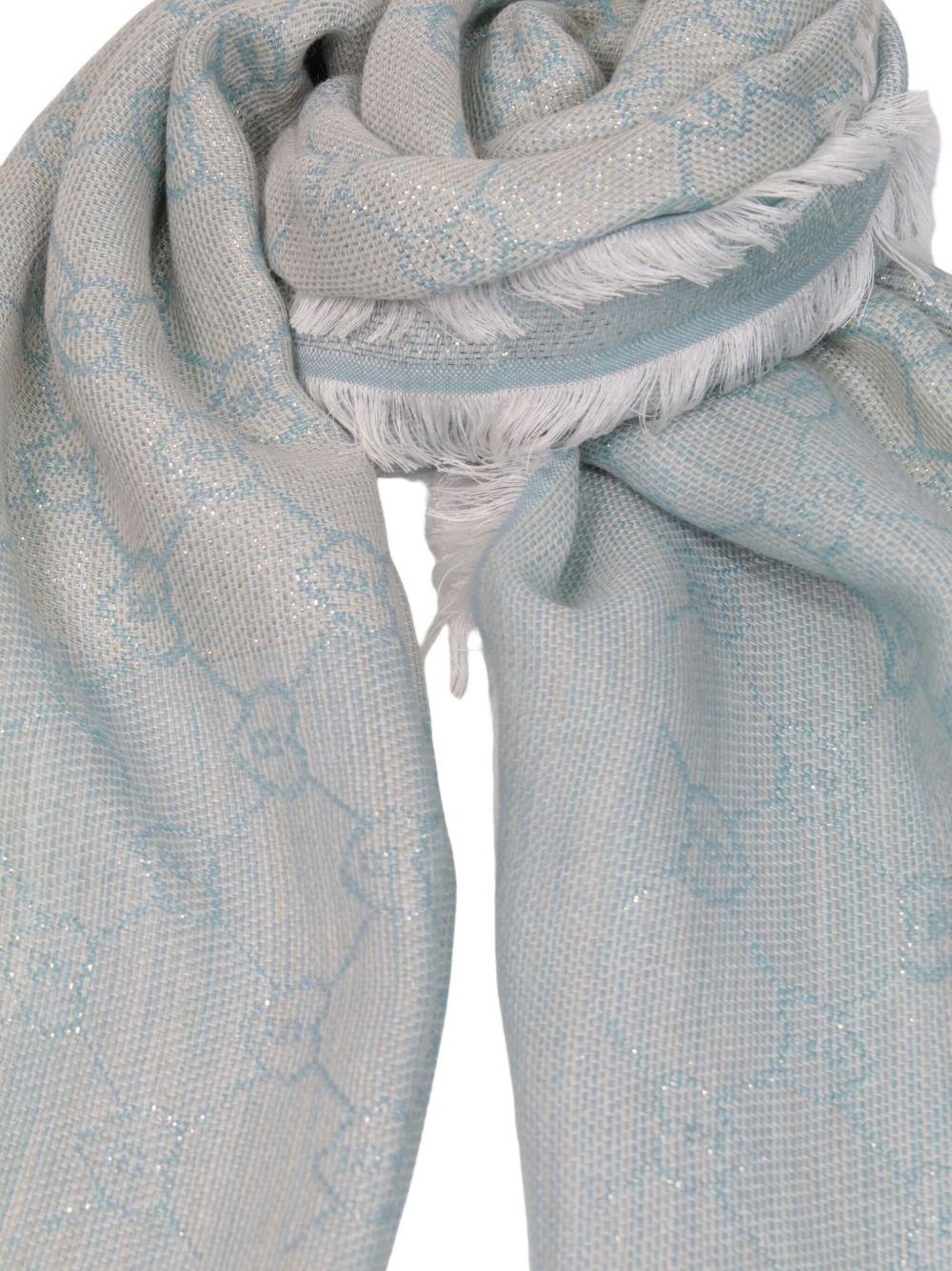 Logo jaquard scarf PF3044T0300. 45706 BLUGIRL