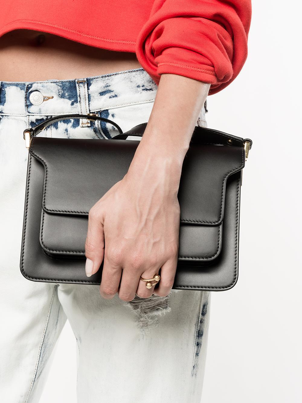 Gold plated brass double sphere ring JY05JWA 900 220 JW ANDERSON