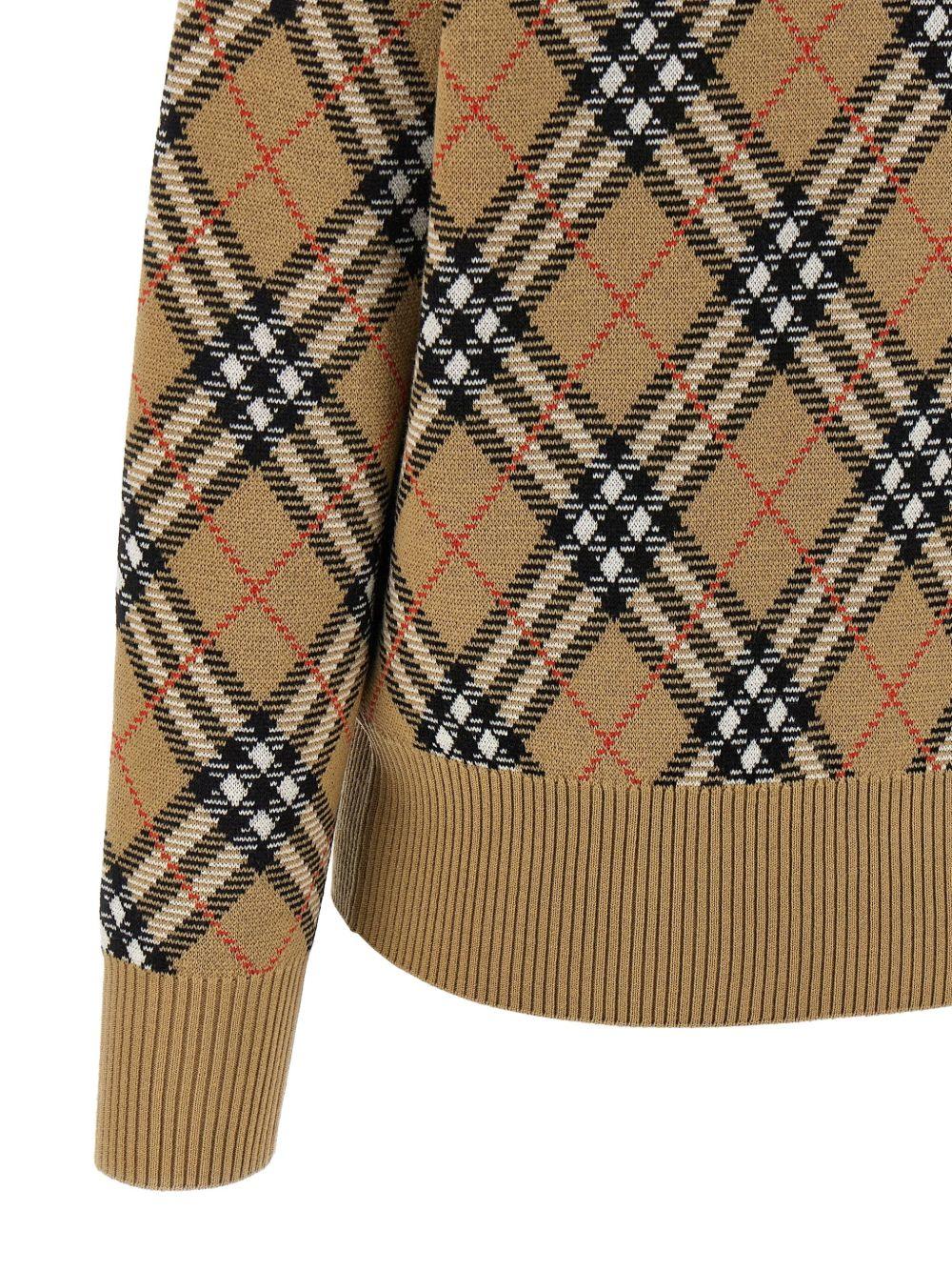 Wool and mohair blend pullover Check 8110514 C1309 BURBERRY