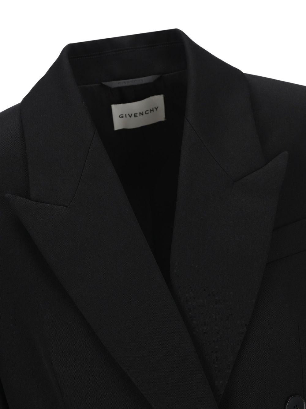 Double-breasted slashed jacket in wool BW30LZ15CT 001 GIVENCHY