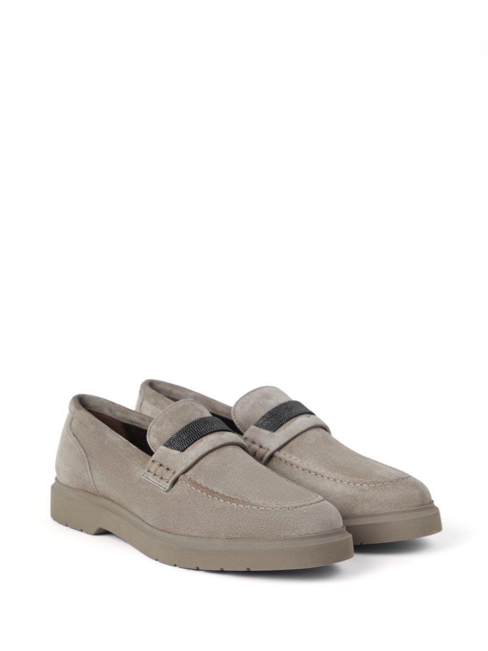 Crystal-embellished suede loafers MZSFG2370 C5859 BRUNELLO CUCINELLI