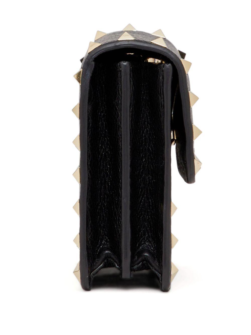 Rockstud leather clutch bag<BR/><BR/><BR/> ZW2P0S61VSH 0NO VALENTINO GARAVANI