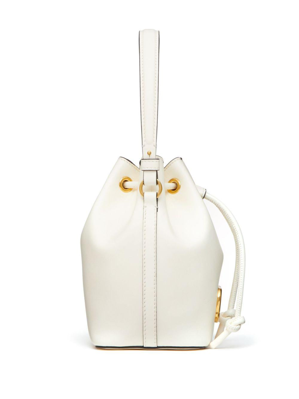 Mini VLogo Signature leather bucket bag<BR/><BR/><BR/> 6W2P0Z44VNL 098 VALENTINO GARAVANI