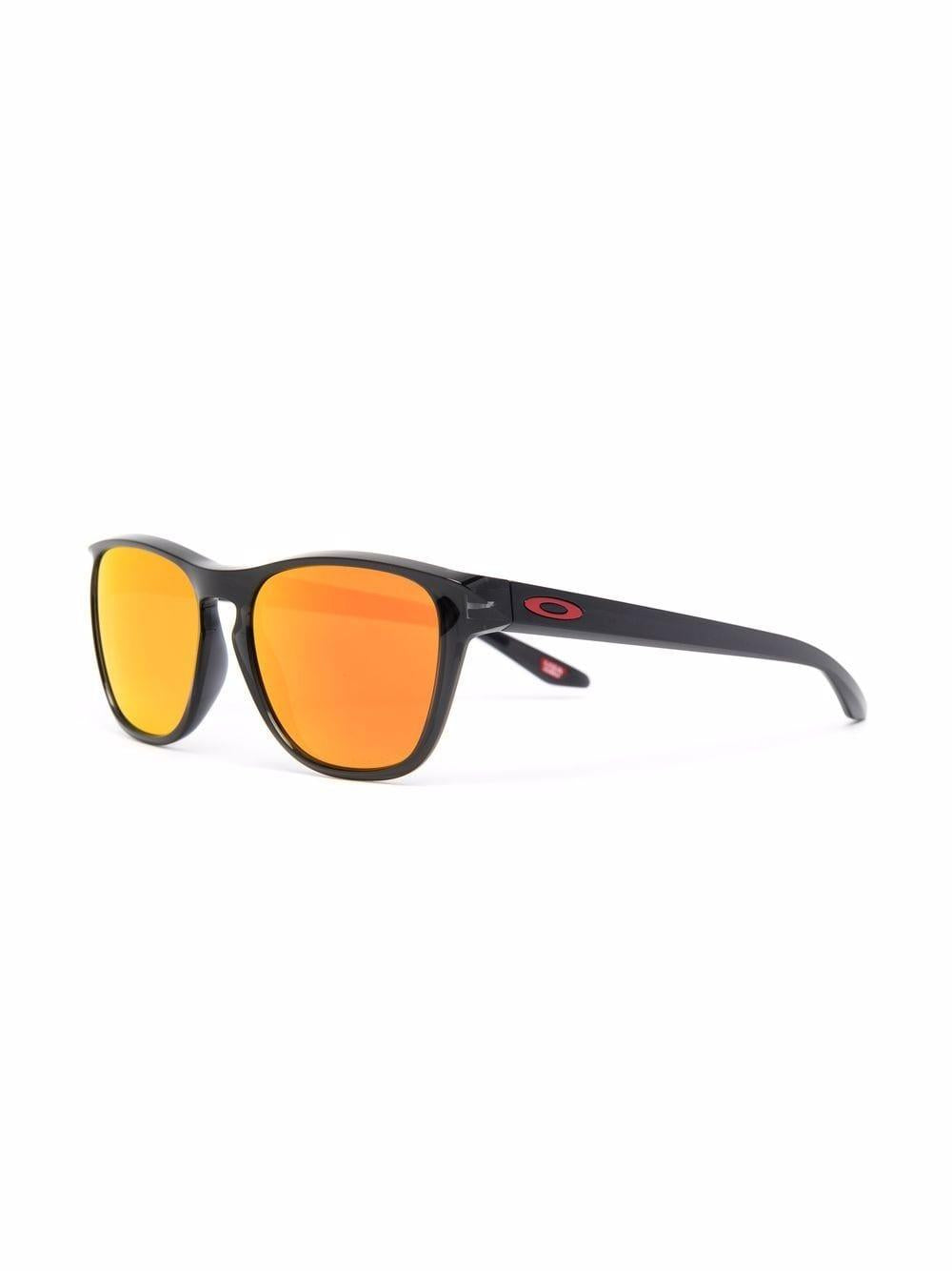 Black/orange acetate mirrored-lense sunglasses 0OO9479 947904 OAKLEY