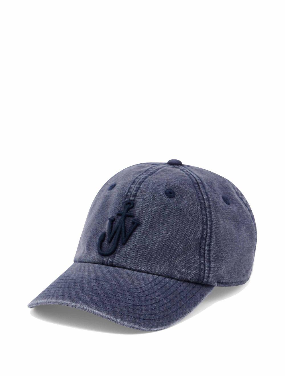 Logo-embroidered cotton baseball cap<BR/><BR/> AC0398 FA0453888 JW ANDERSON
