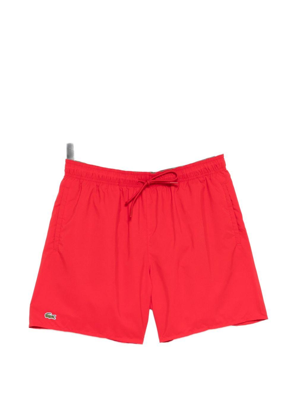 Mid-length monochrome swim shorts MH9088 8UN LACOSTE