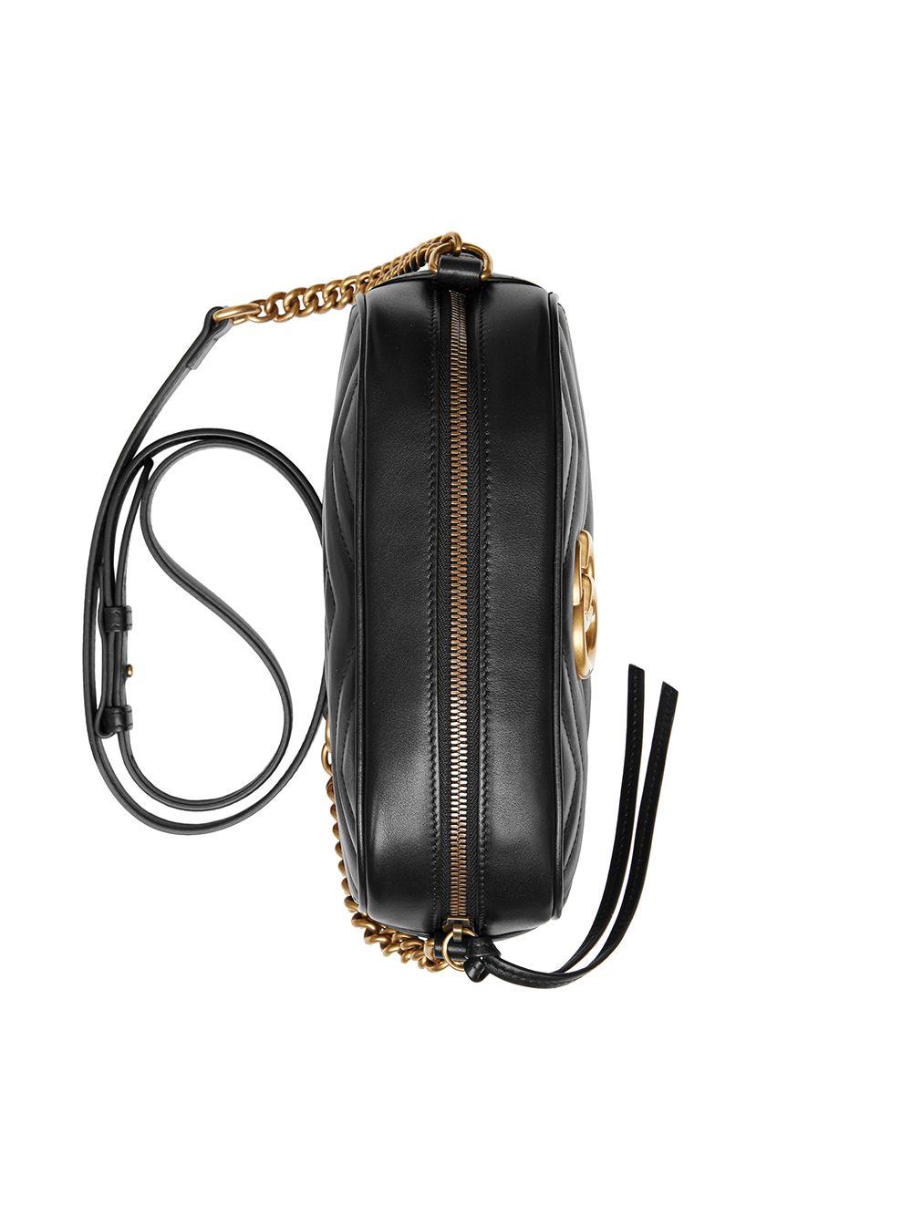 Borsa a spalla "GG Marmont smaii'' nera 447632 DTD1T1000 GUCCI