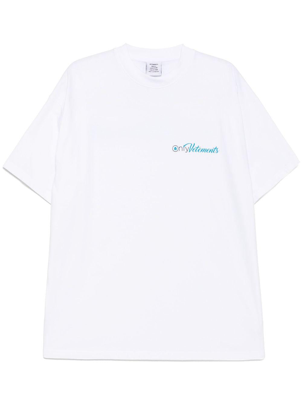 Logo-print T-shirt<BR/><BR/><BR/> UA66TR755 W VETEMENTS