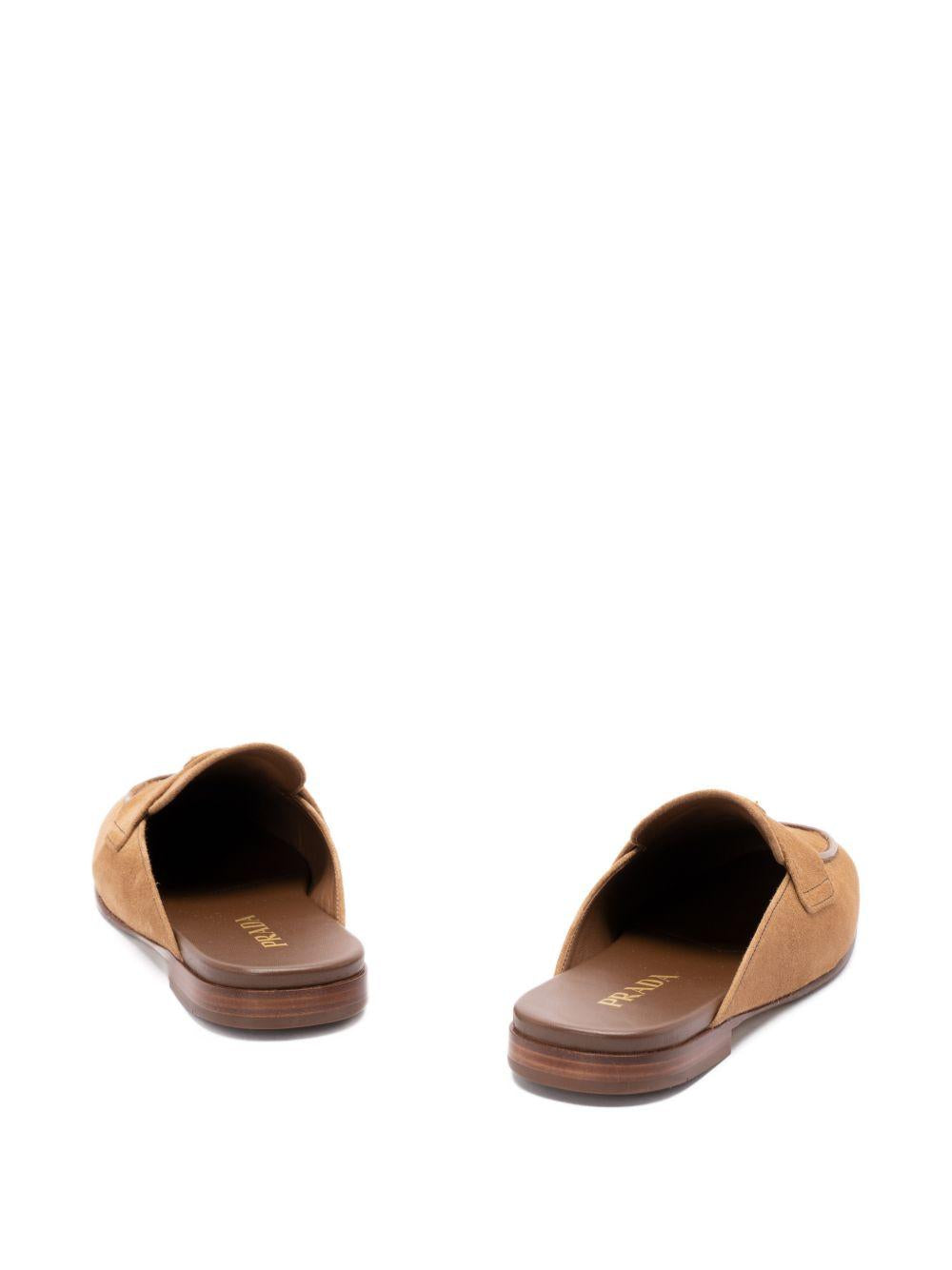 Suede slippers 1D766N103 F-010F0401 PRADA