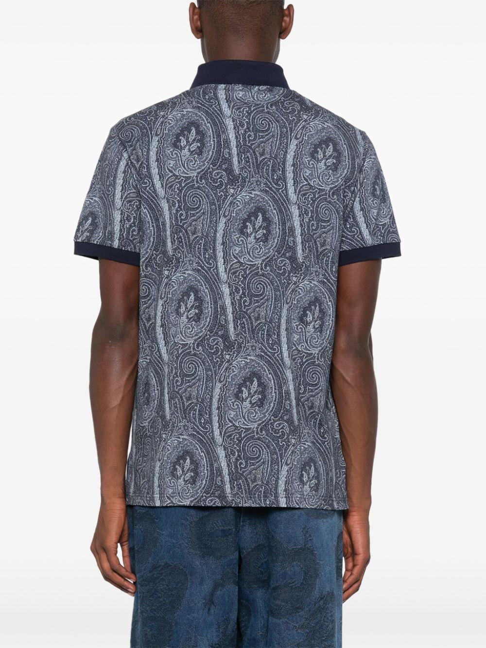 Paisley-print polo shirt<BR/><BR/> MRMD0004 AK472X0883 ETRO