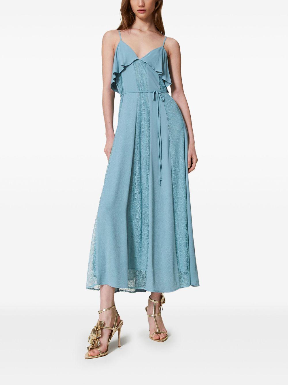 Ruffled lace dress<BR/><BR/><BR/> 251TP2412 00485 TWINSET