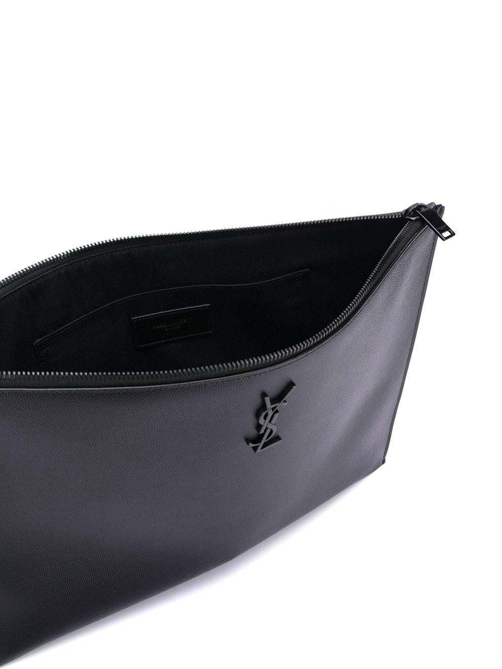 Monogram plaque clutch bag 534680BTY0U 1000 SAINT LAURENT