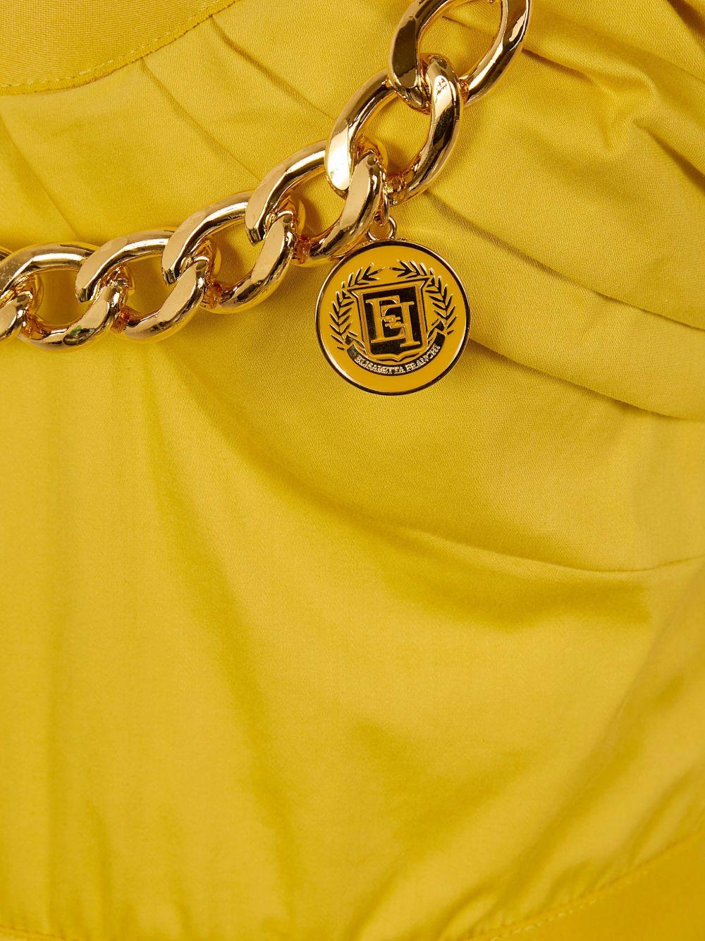 Stretch cotton dress with jewel chain AB92161E2 EV4 ELISABETTA FRANCHI