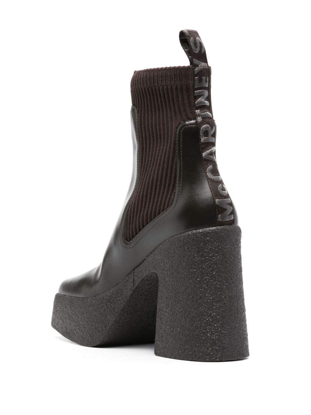 Skyla 110mm logo-tape boots<BR/><BR/> 810440 E001952040 STELLA McCARTNEY