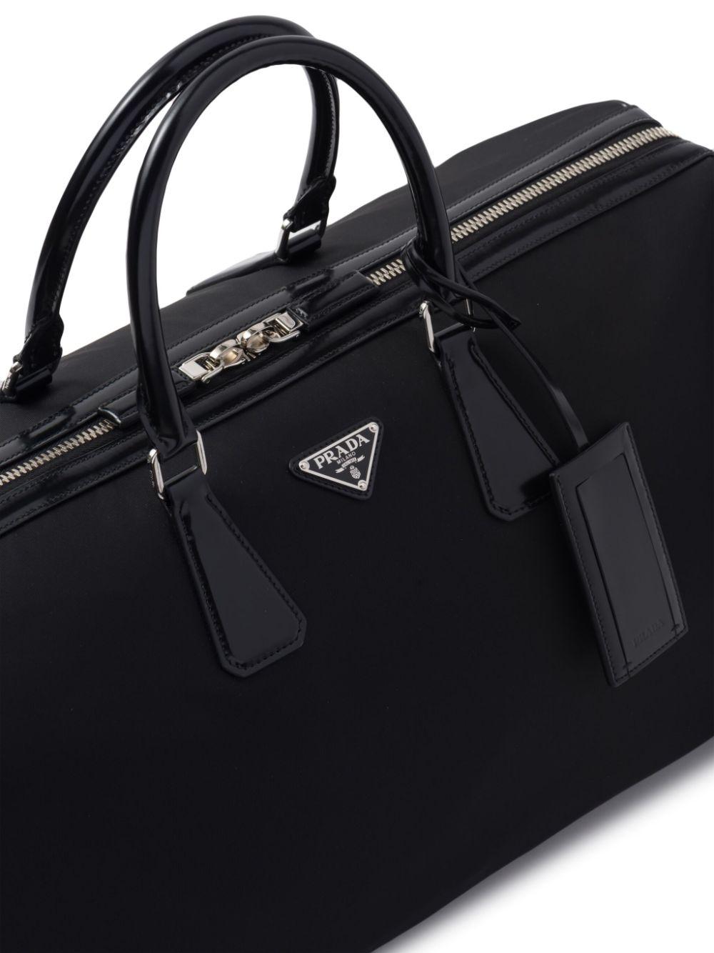 Logo-plaque panelled duffel bag<BR/><BR/> 2VC018 789F0002 PRADA