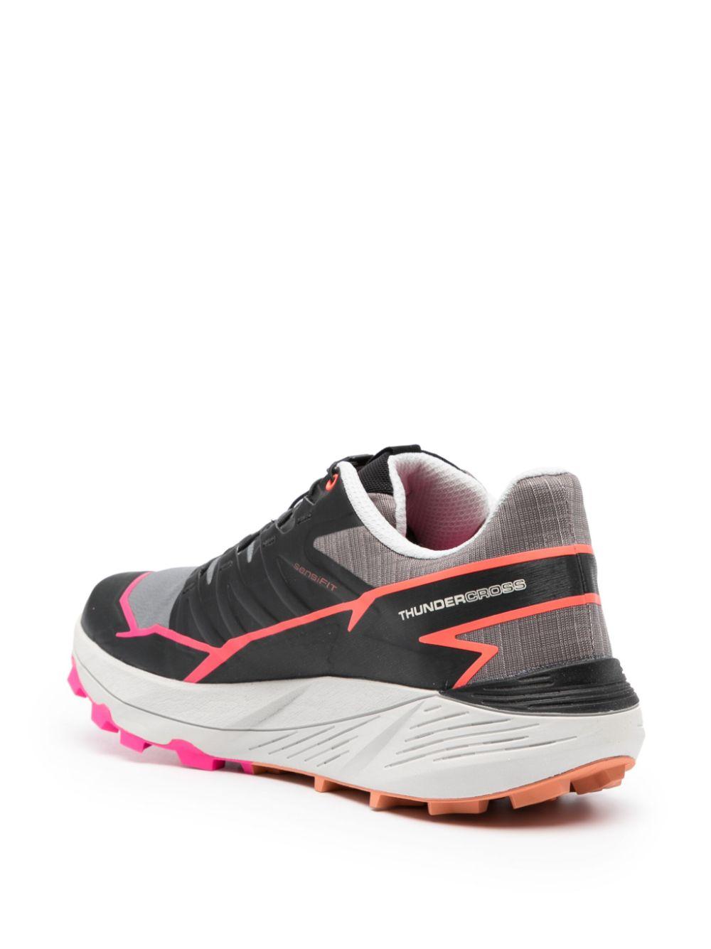 Logo-print panelled-design sneakers L47382600 PLUMKITTEN/BLACK/PINK GLO SALOMON