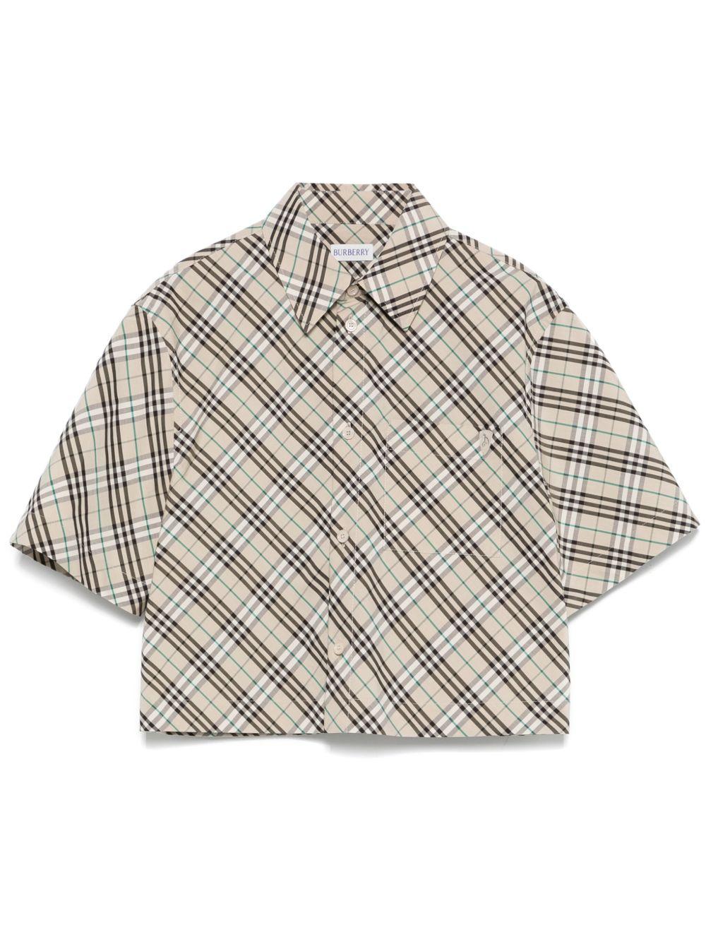 Checked shirt<BR/><BR/><BR/> 8101121 C1849 BURBERRY