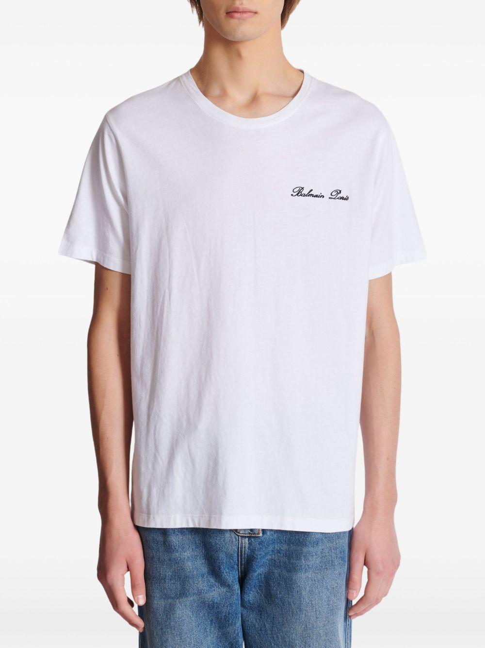 embroidered t-shirt FH1EG000BC68 GAB BALMAIN